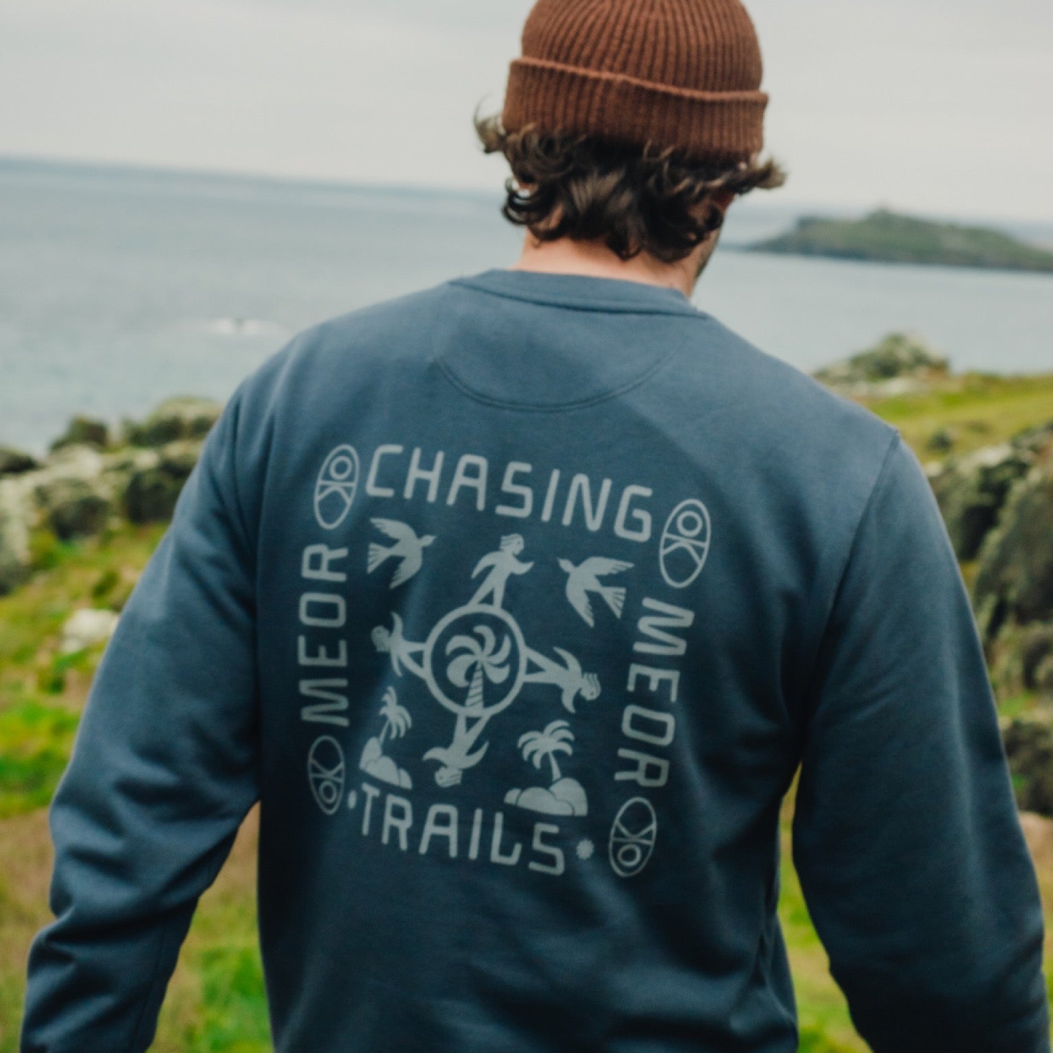 Chasing Trails Unisex Sweatshirt - Slate Blue
