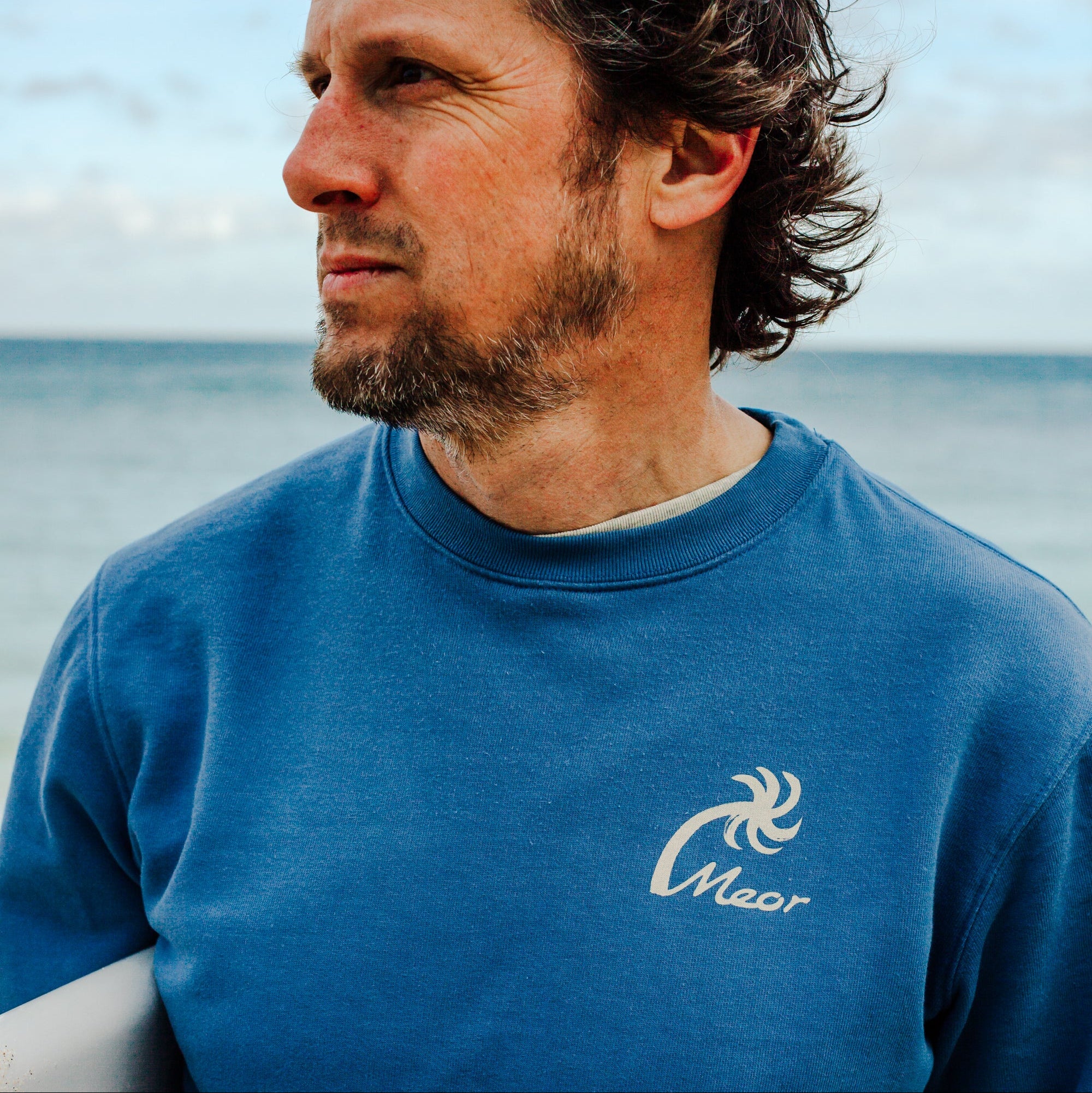 Sea Breeze Organic Unisex Sweatshirt - Bright Blue