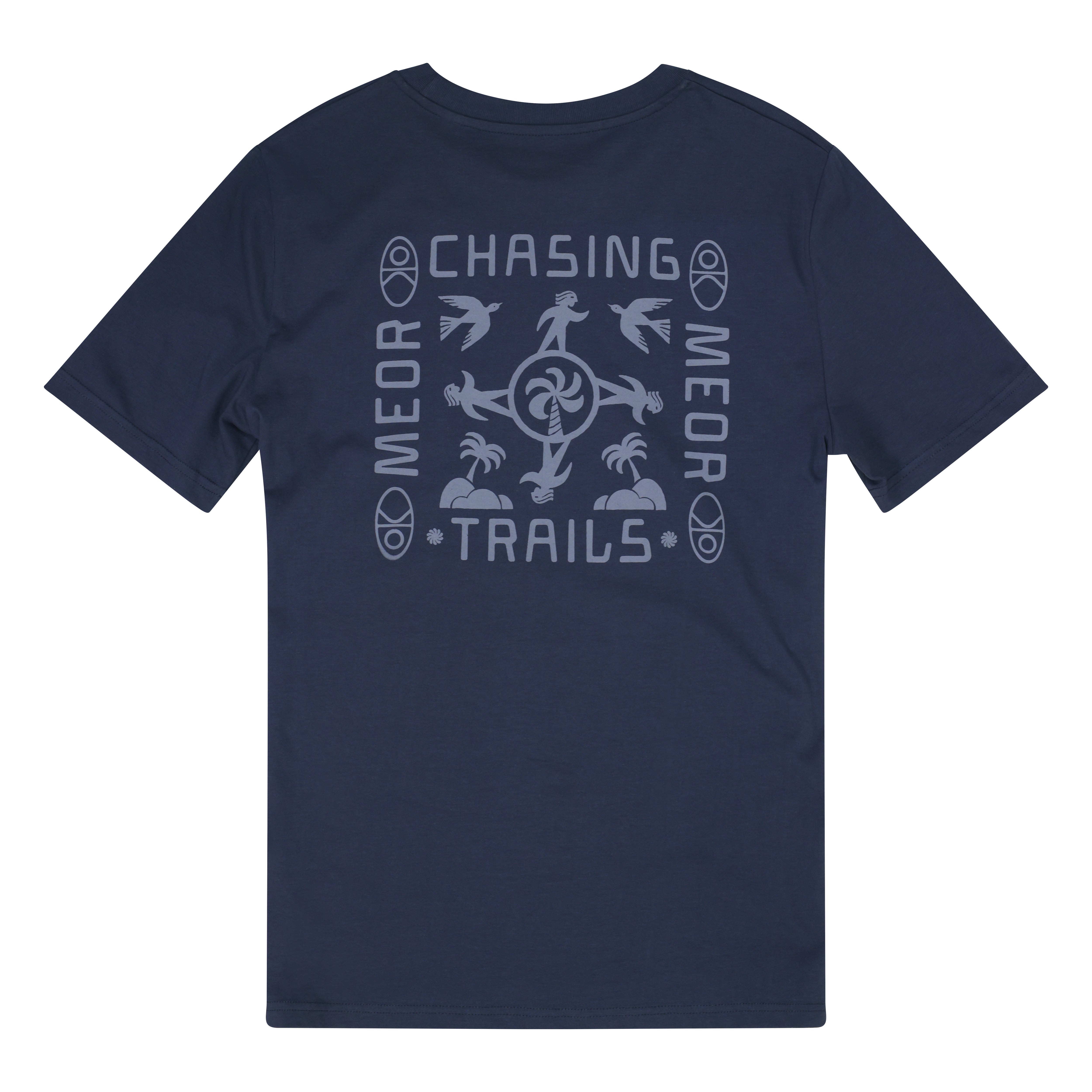 Chasing Trails Unisex T-Shirt - Slate Blue