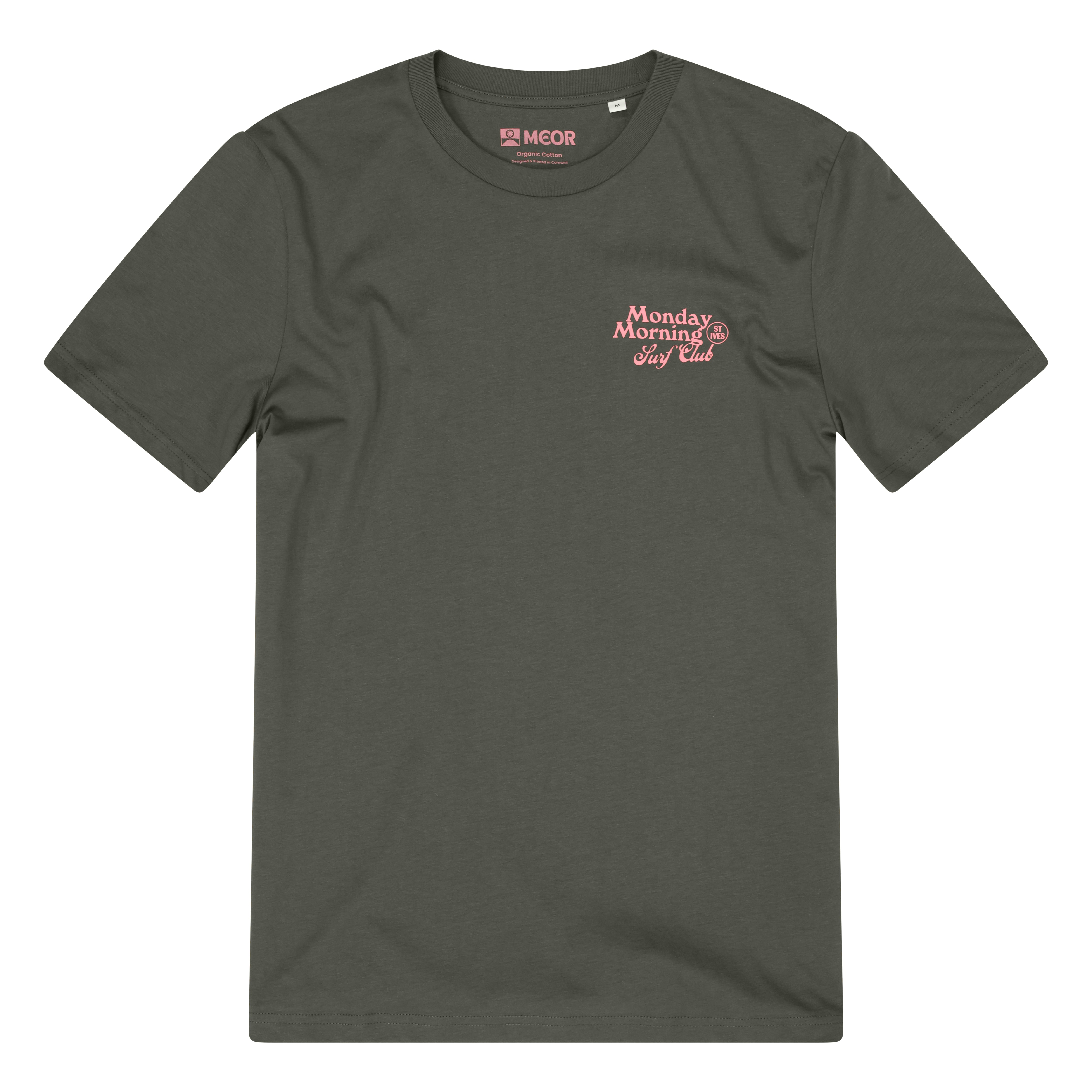Monday Morning Surf Club Unisex T-Shirt Khaki Green