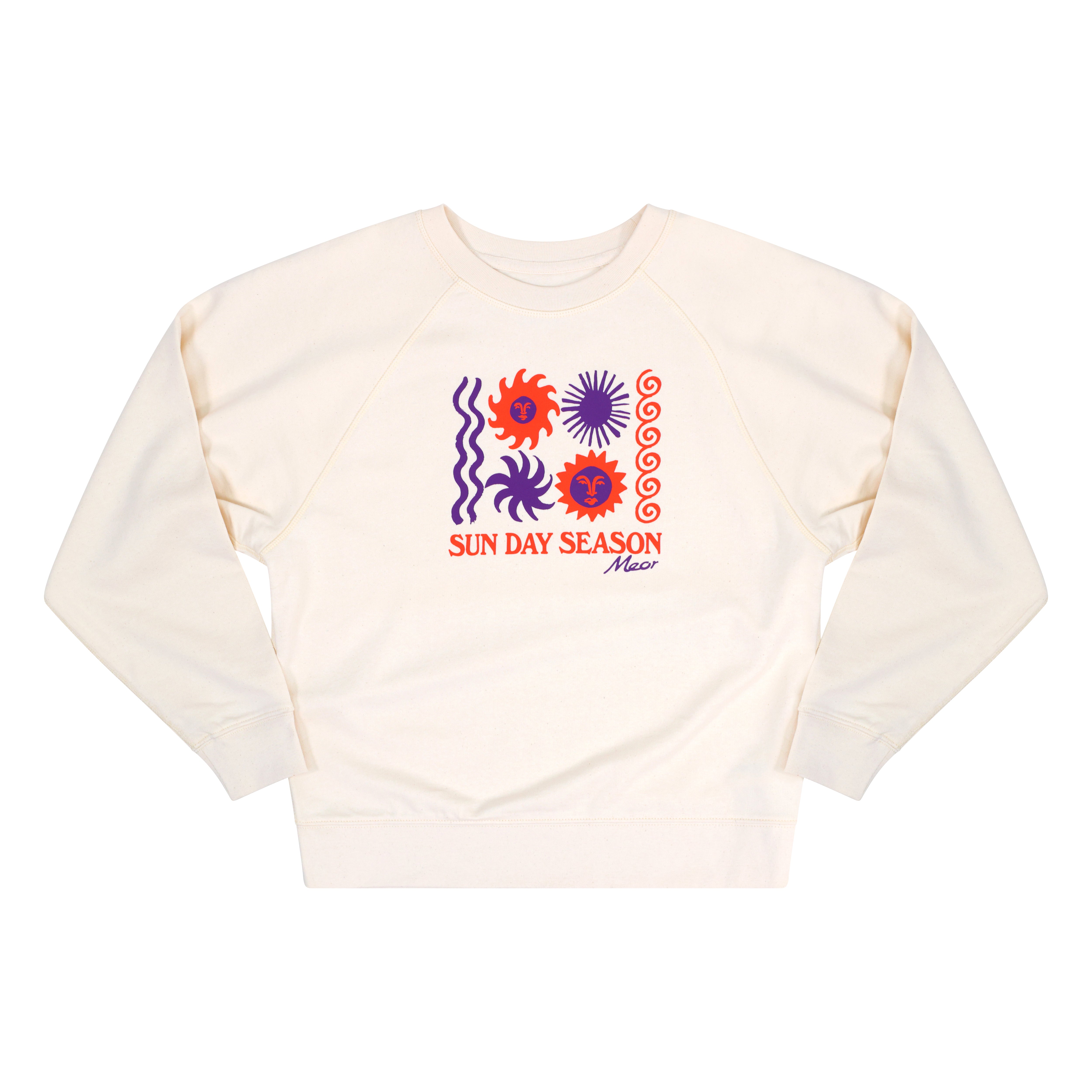 Sun Day Season Women's Sweatshirt - Natural Raw