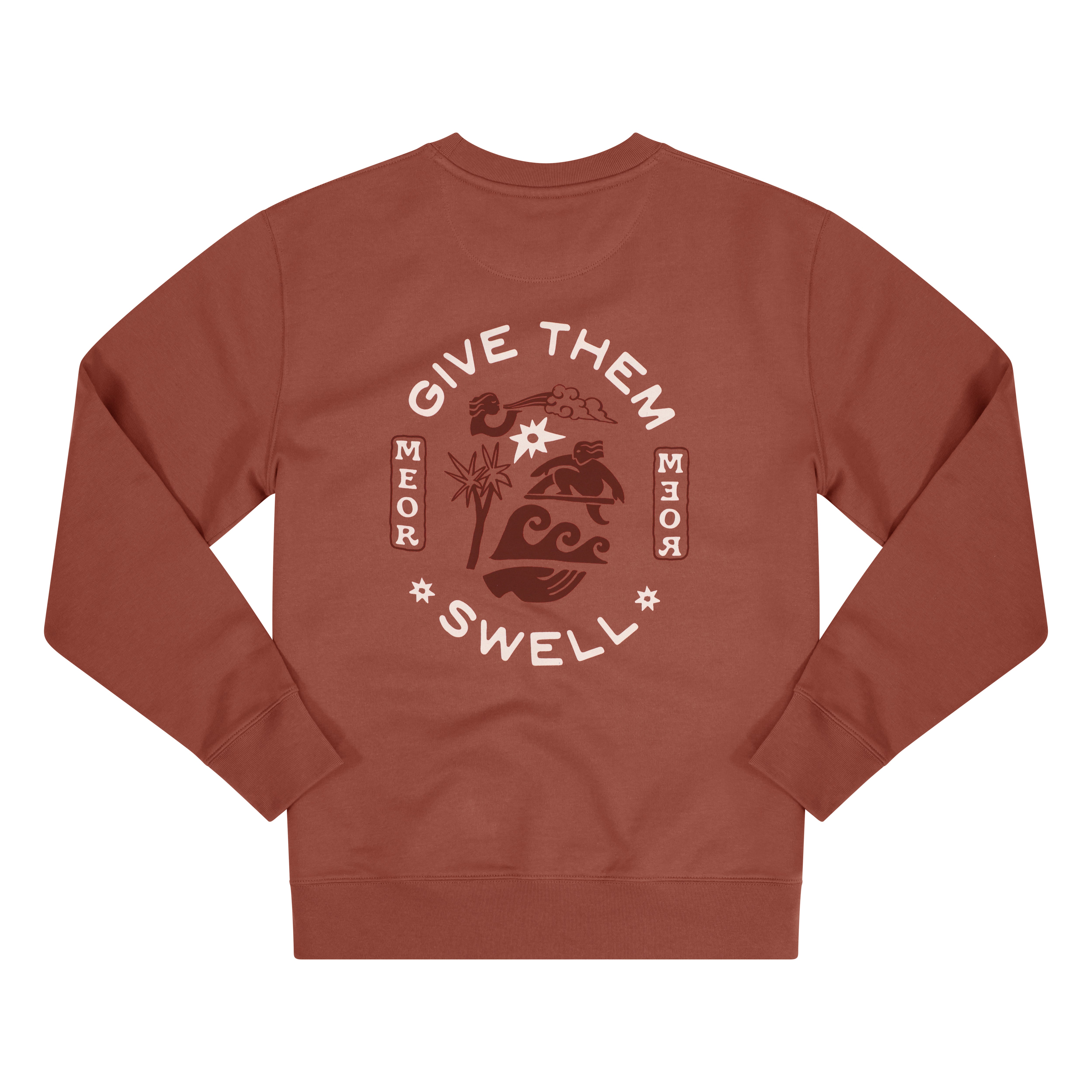 Give Them Swell Baja Brown Unisex Crew