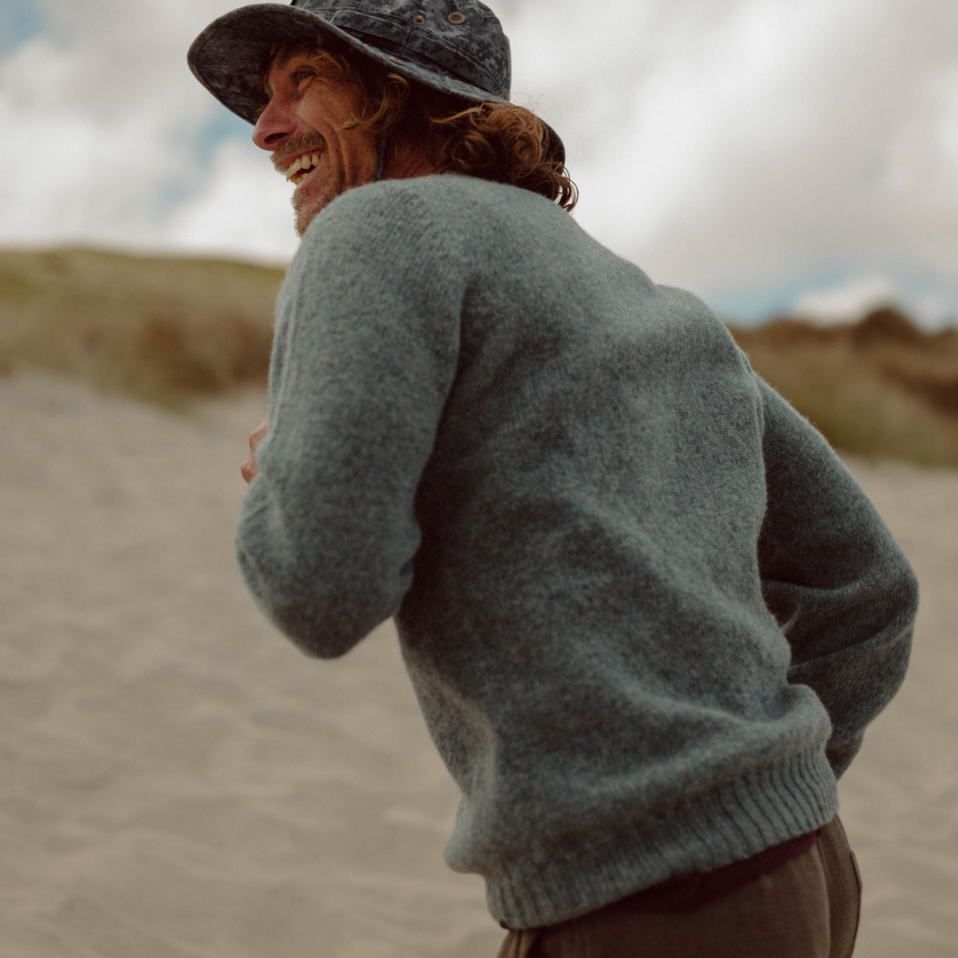 Everyday Jumper Wool Graphite Green Men's