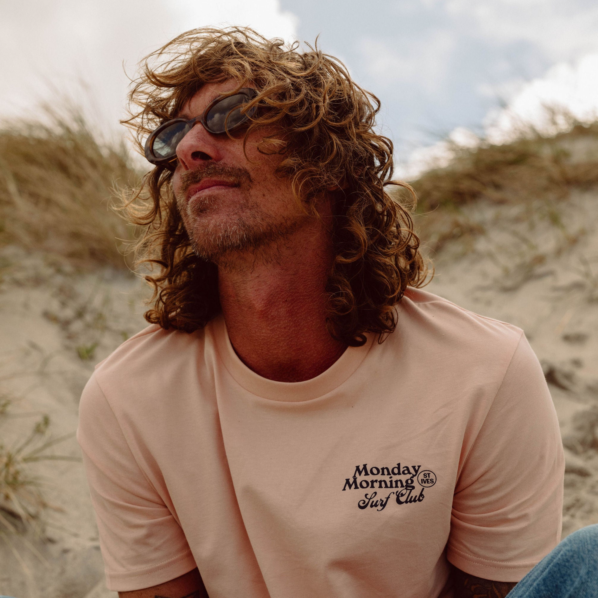 Monday Morning Surf Club Unisex T-Shirt Peach