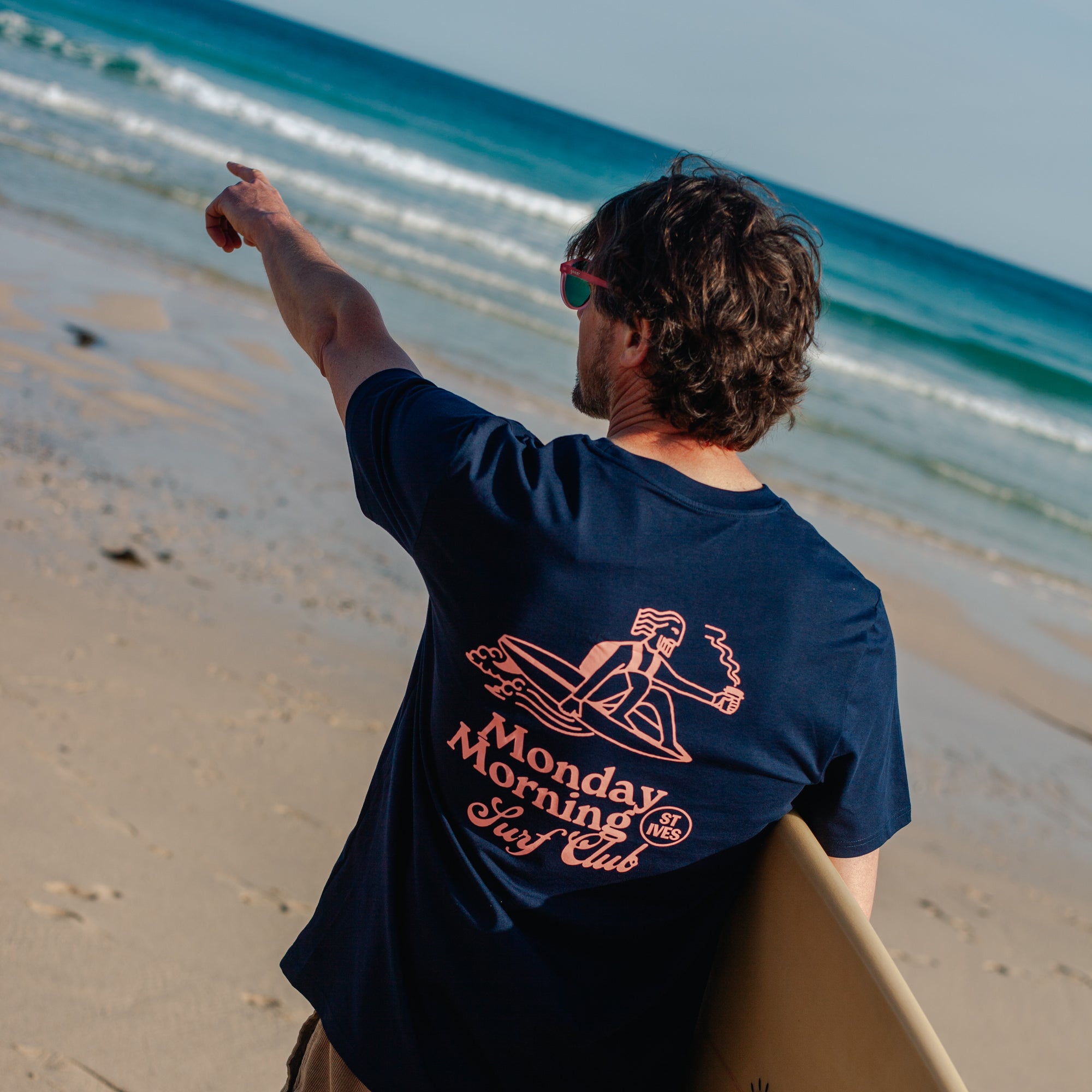 Monday Morning Surf Club Unisex T-Shirt Navy