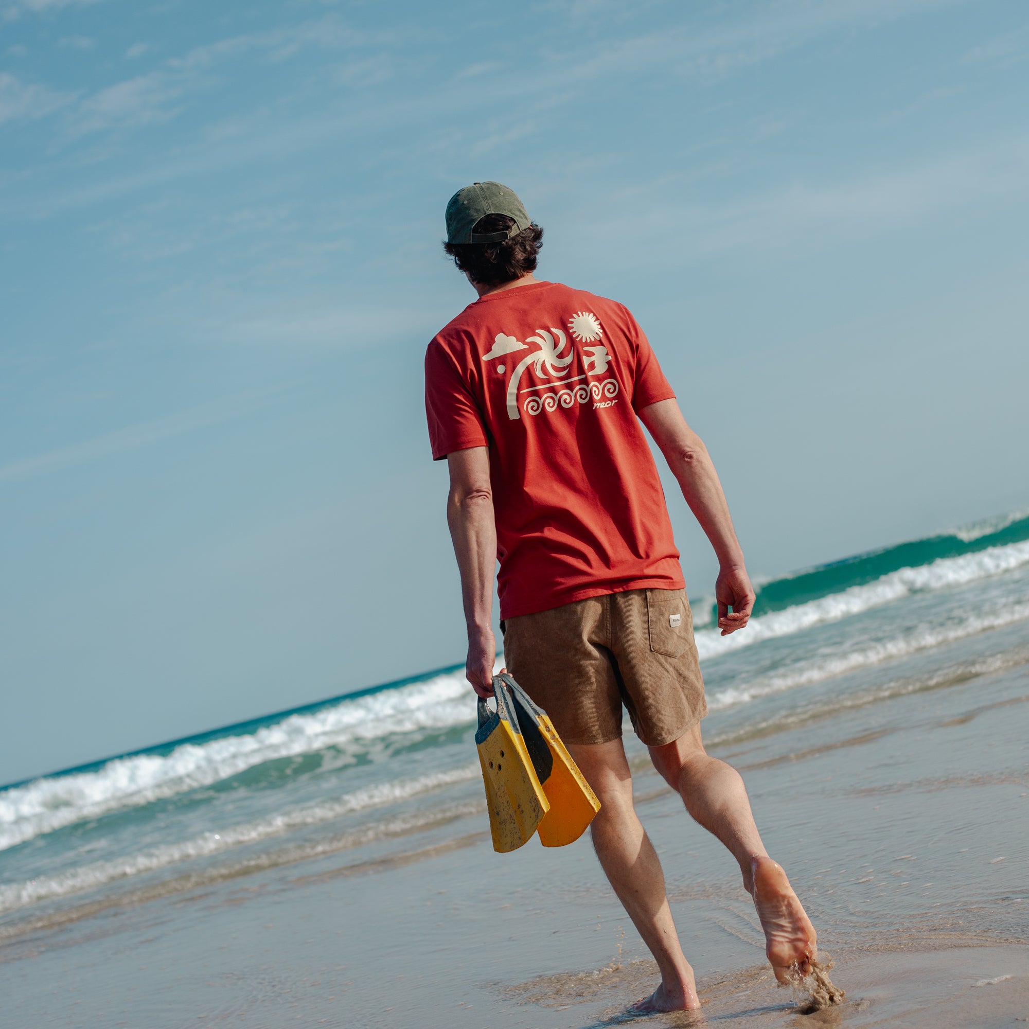 Sea Breeze Organic Cotton Unisex T-Shirt - Red