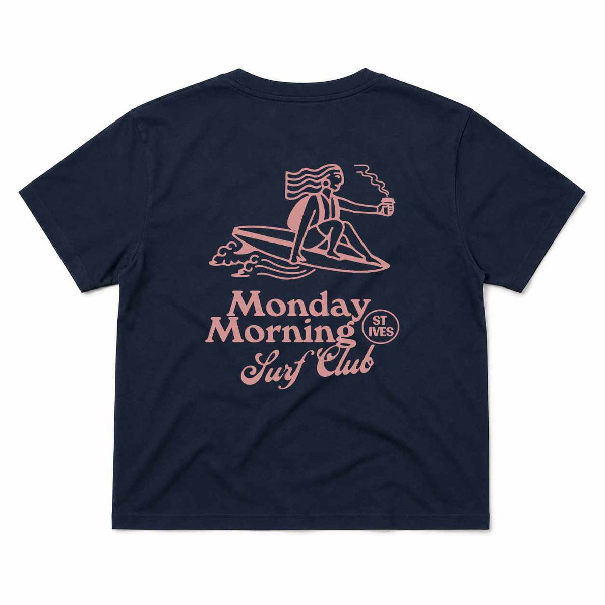 Monday Morning Surf Club Women's Loose Fit T-Shirt - Navy