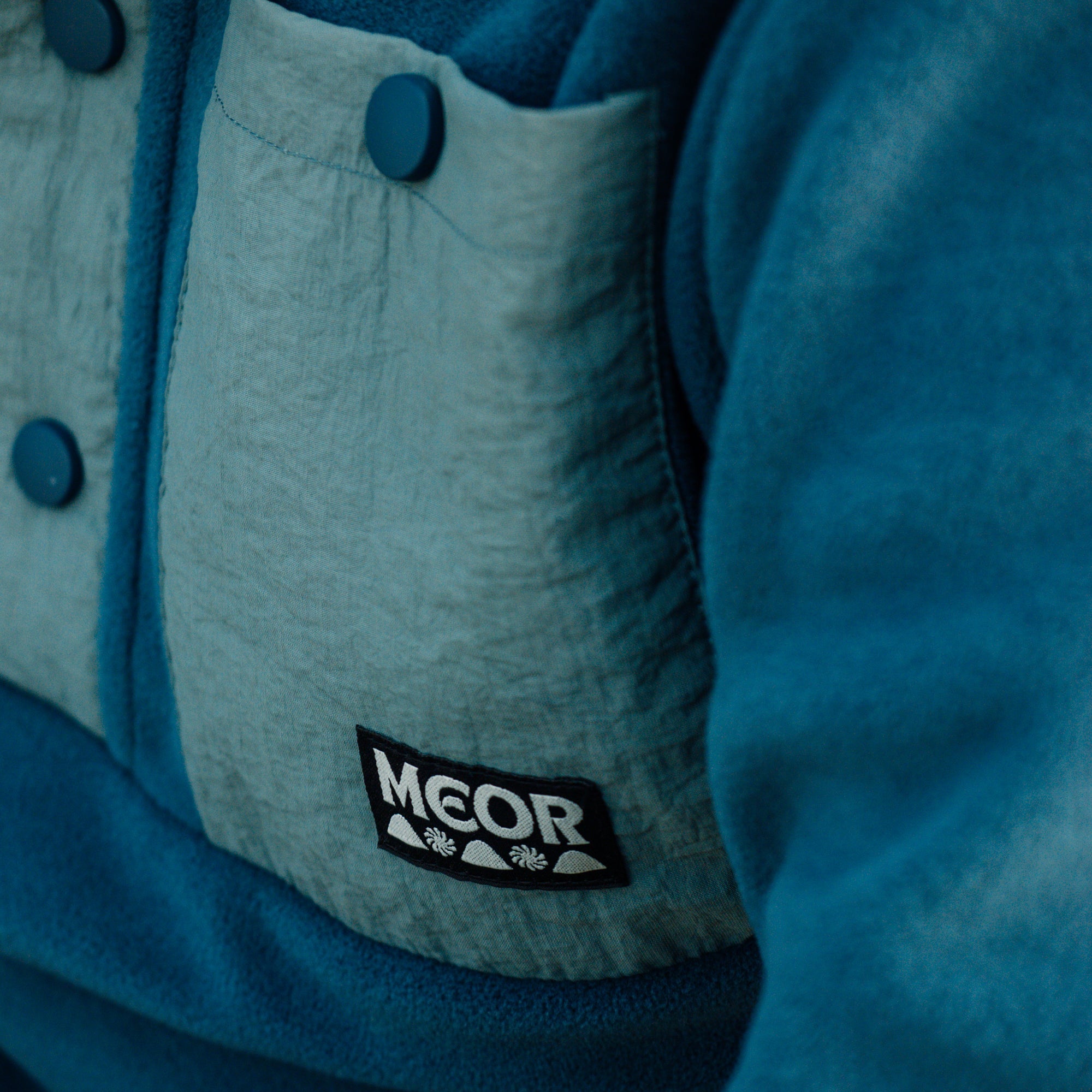 Gwenvor Unisex Quarter Snap Fleece Blue