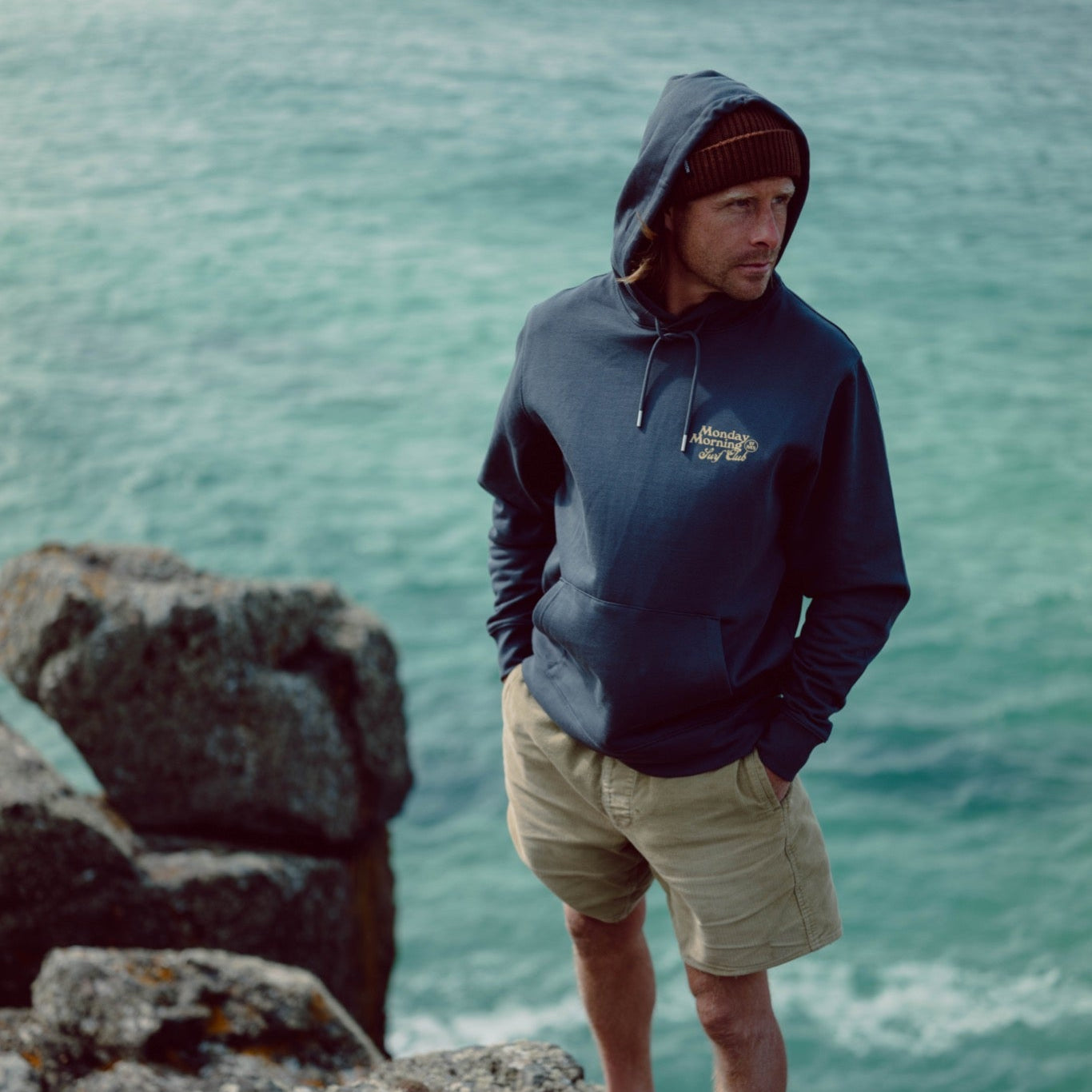 Monday Morning Surf Club Unisex Hoodie Navy