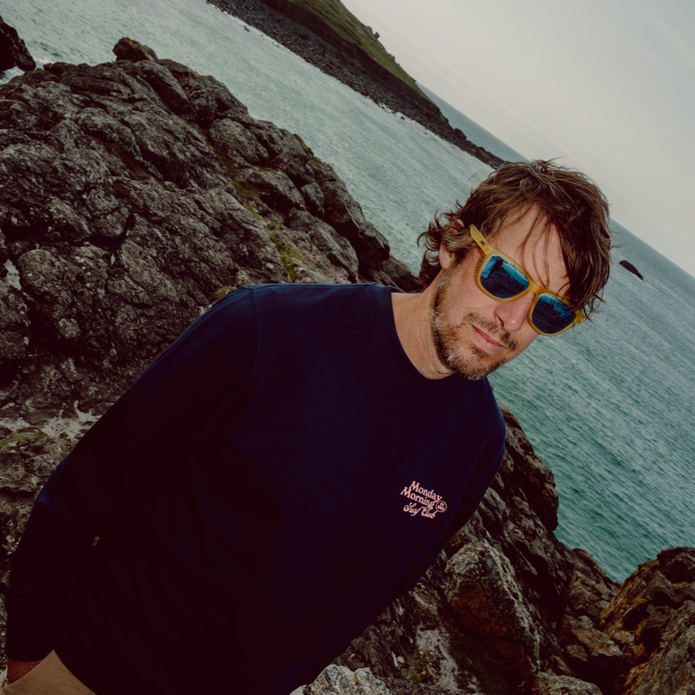 Monday Morning Surf Club Unisex Sweatshirt Navy