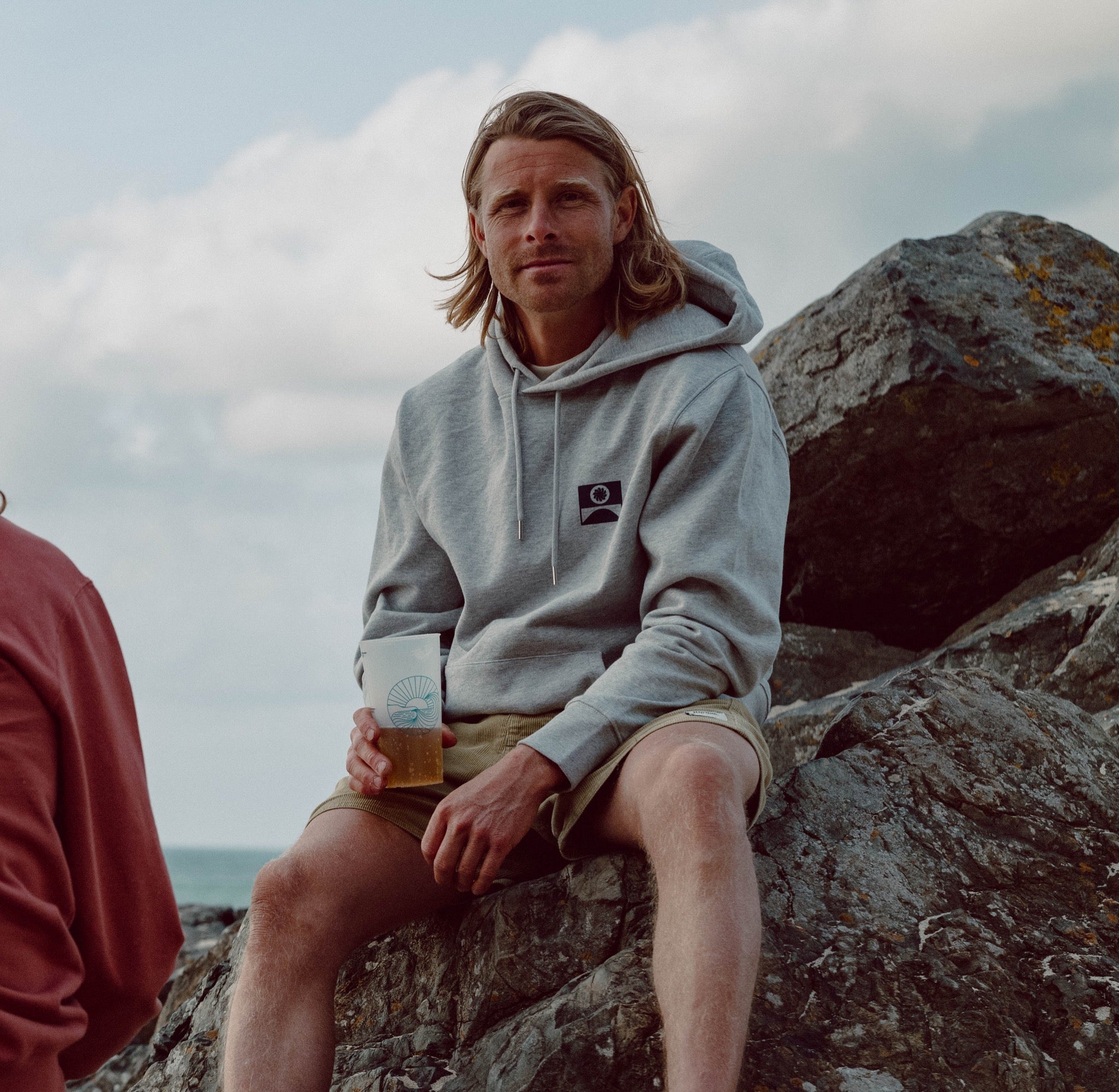 Porthmeor Unisex Hoodie Heather Grey