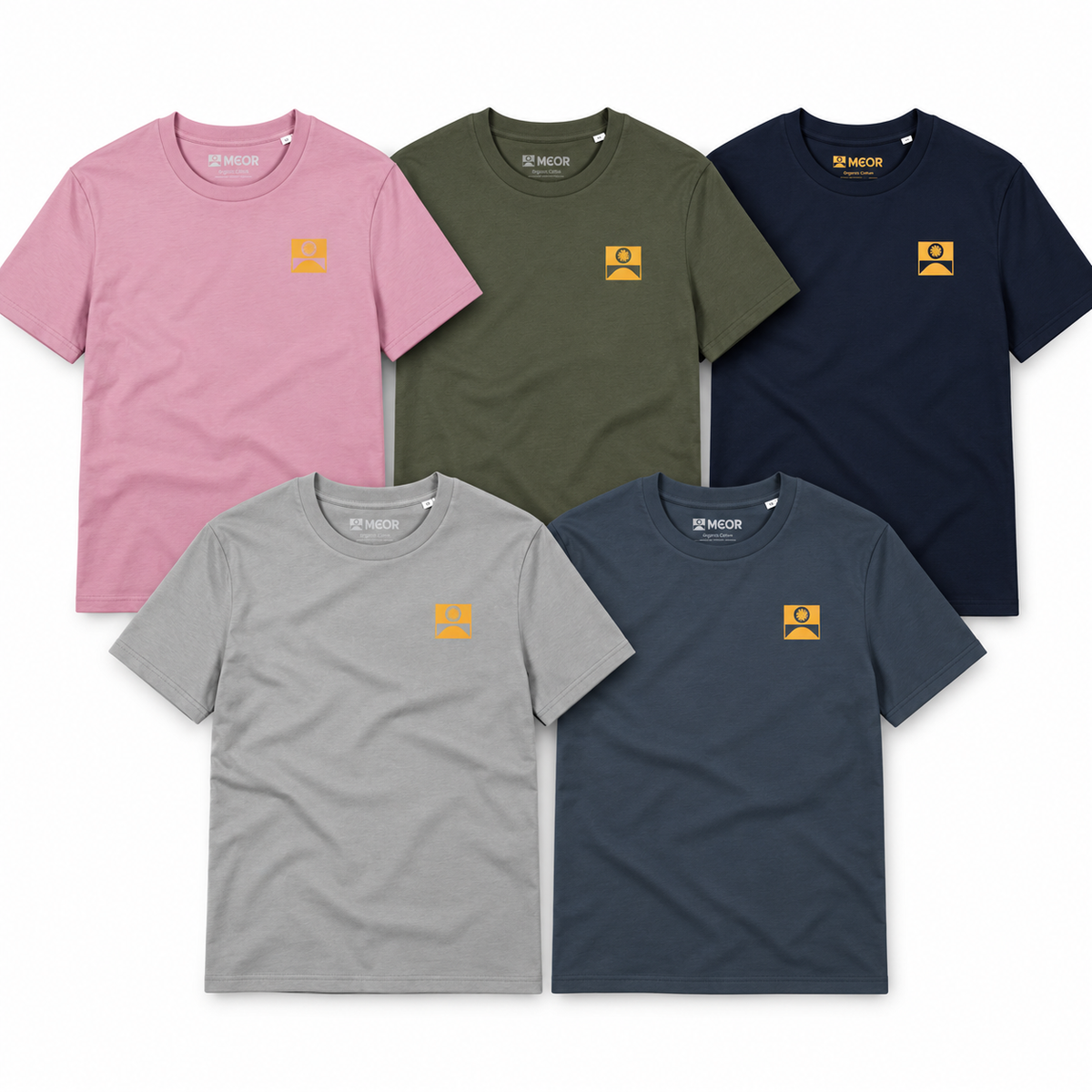 Organic Unisex Icon T-Shirt Bundle x5
