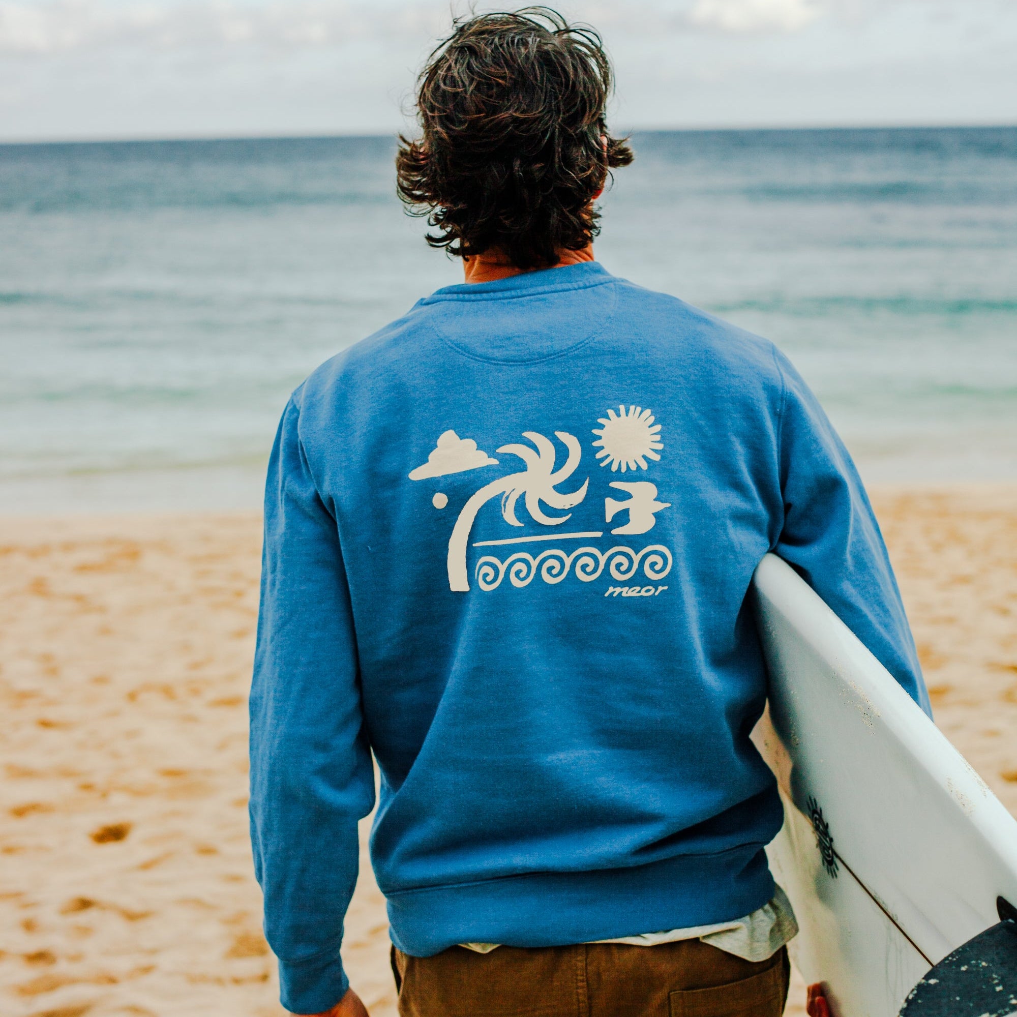 Sea Breeze Organic Unisex Sweatshirt - Bright Blue