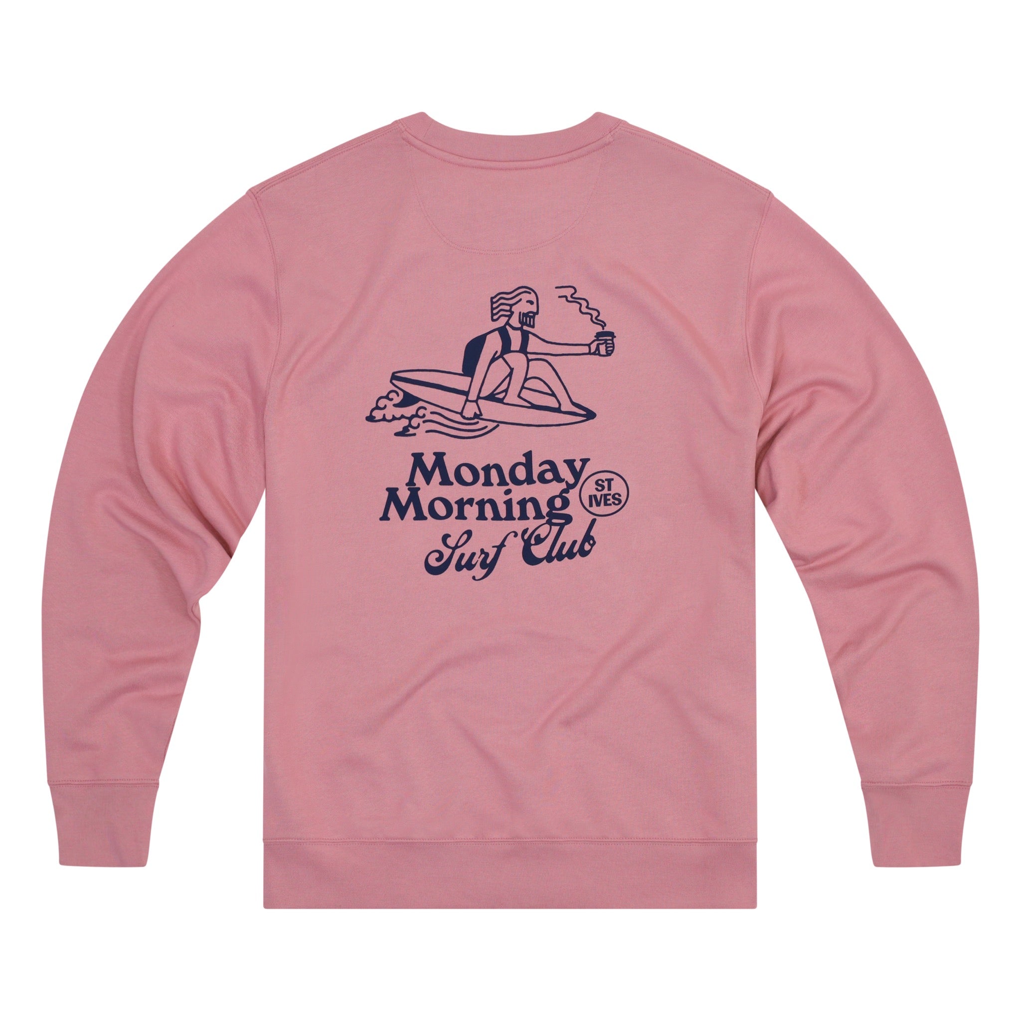 Monday Morning Surf Club Unisex Sweatshirt Pink Haze