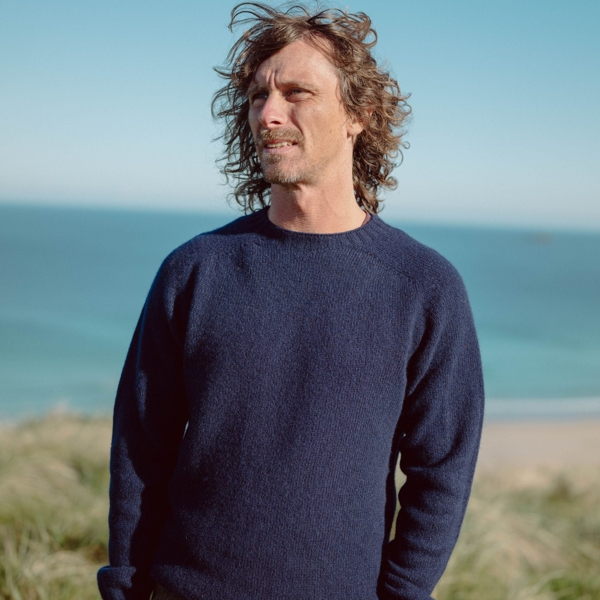 Everyday Jumper Wool Cornish Navy Men's