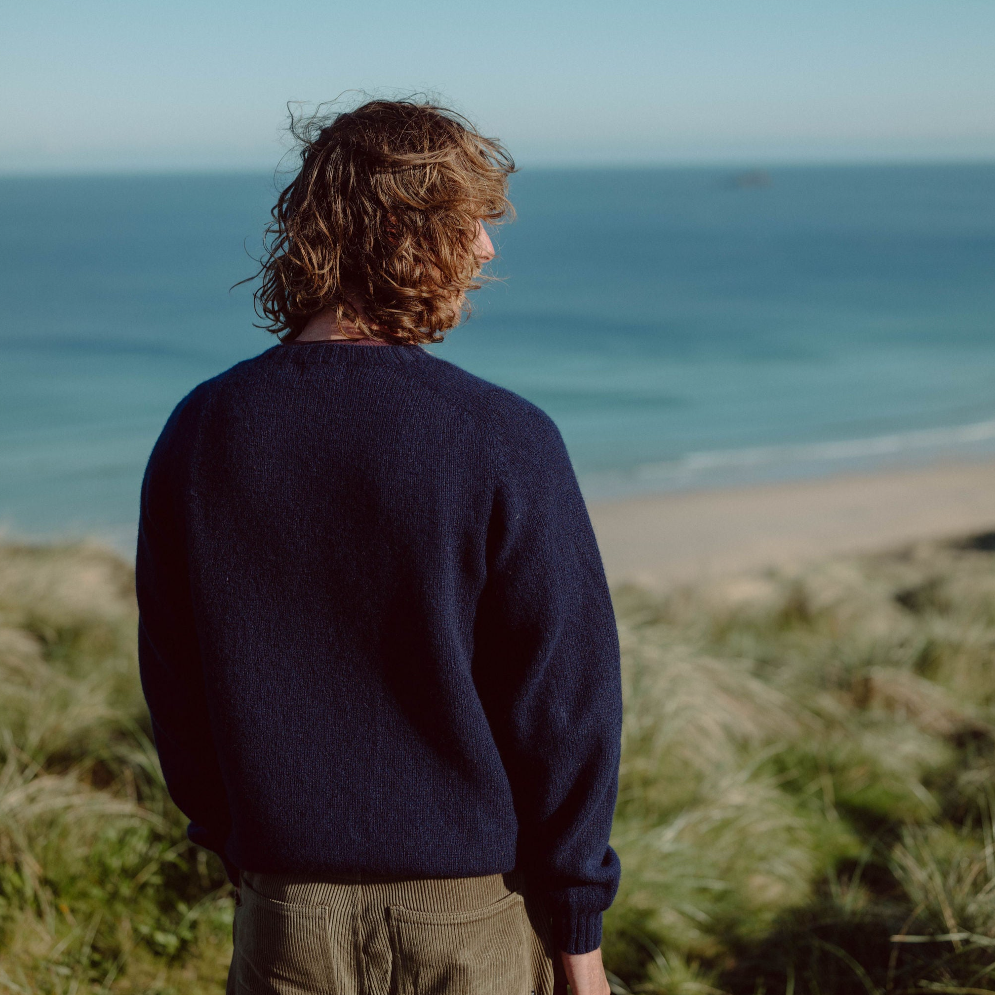 Everyday Jumper Wool Cornish Navy Men's