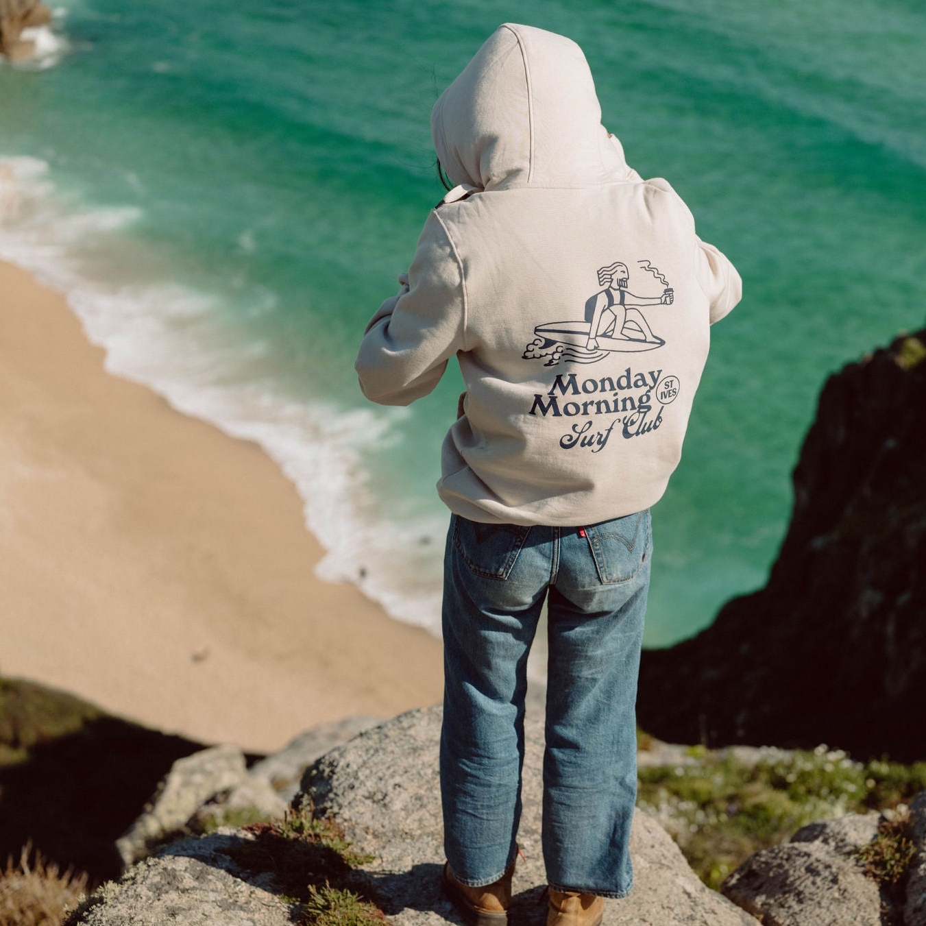 Monday Morning Surf Club Unisex Hoodie Sand