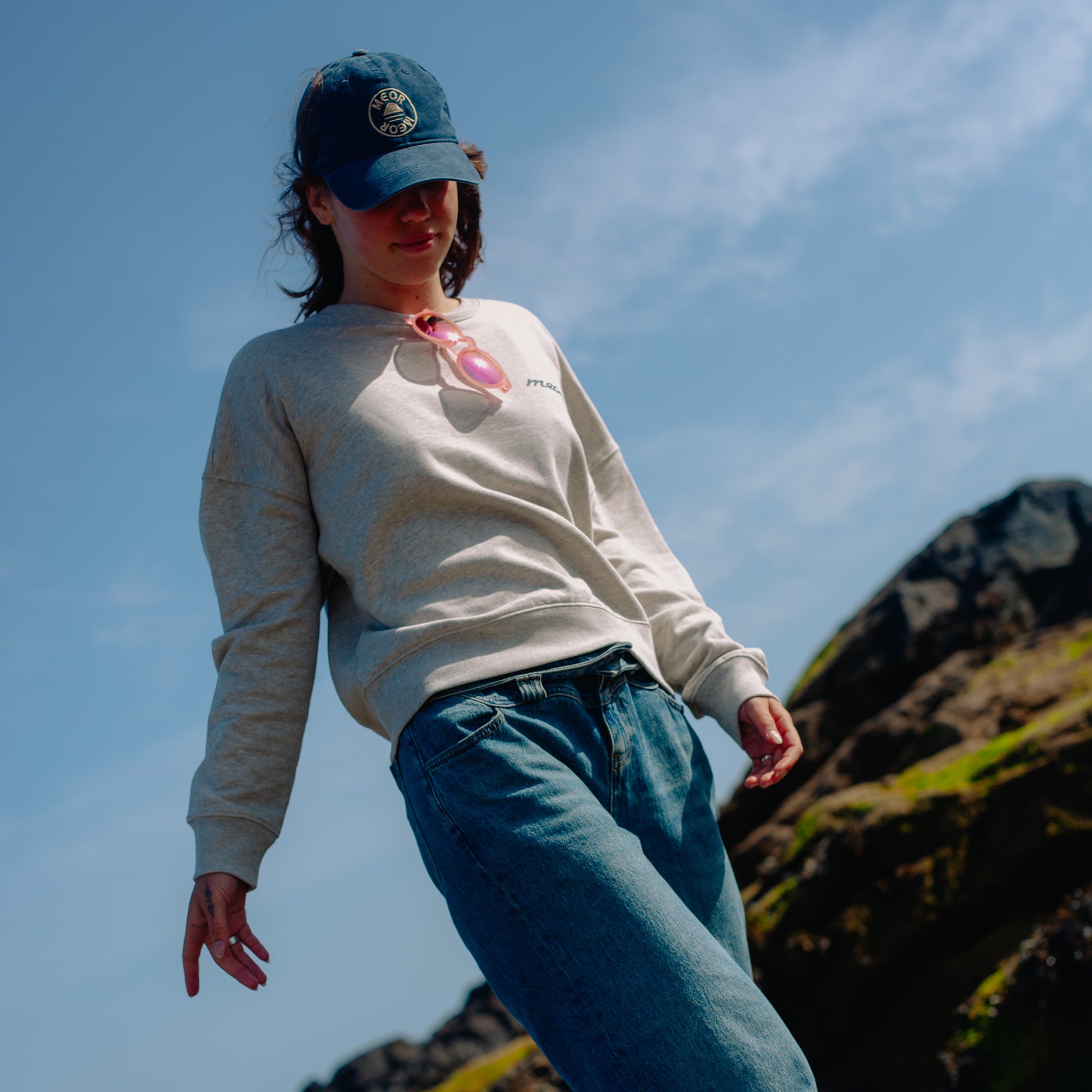 Behind The Sun Women's Boxy Sweatshirt - Warm Heather