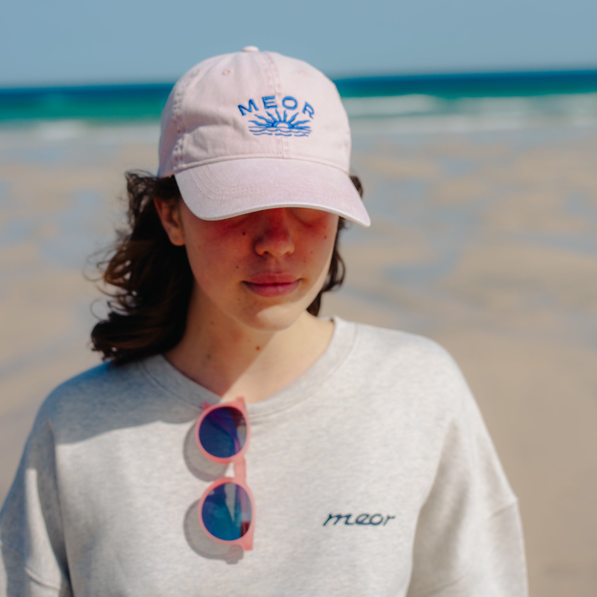 Meor Sunrise Vintage Baseball Cap - Pink