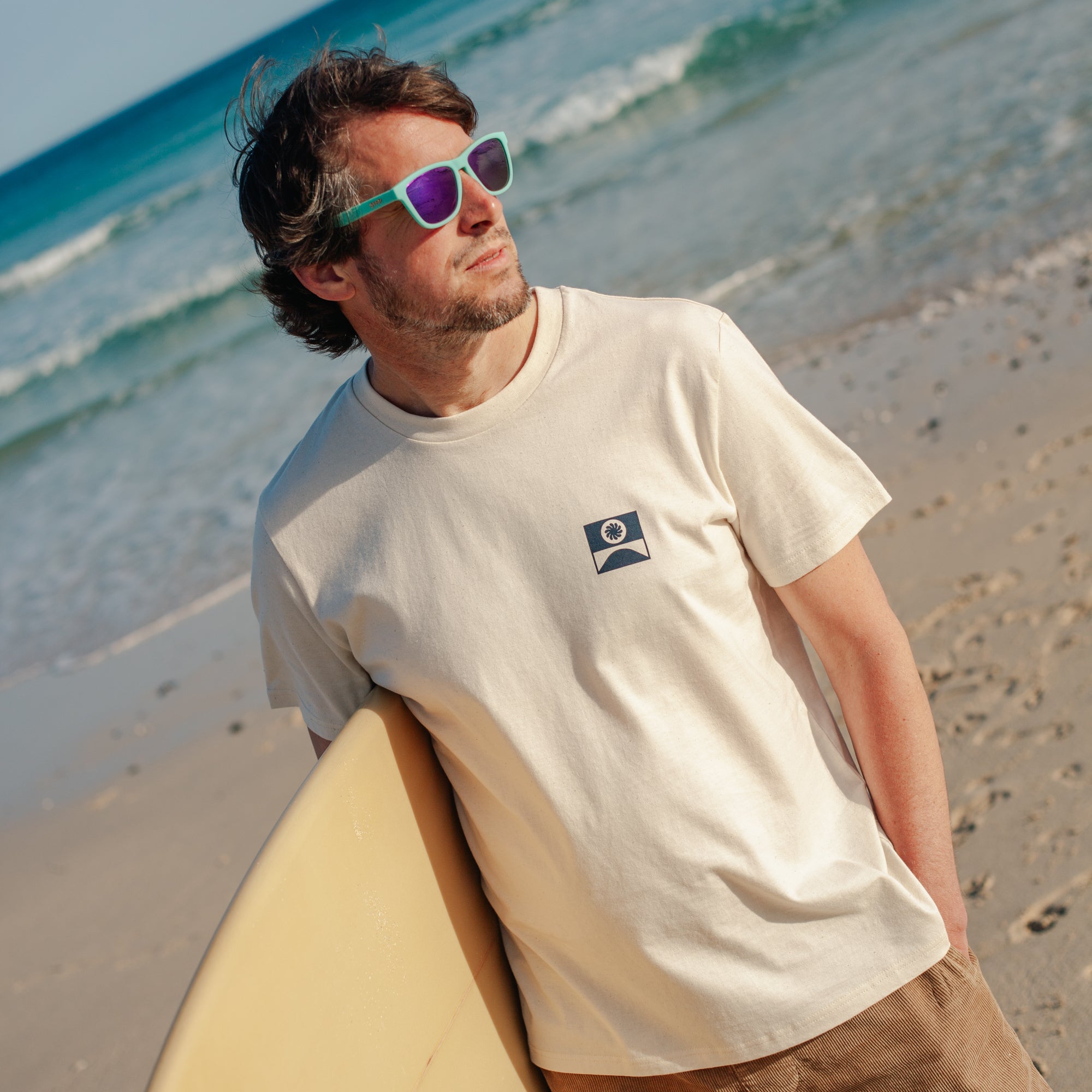 Porthmeor Unisex T-Shirt Natural Raw