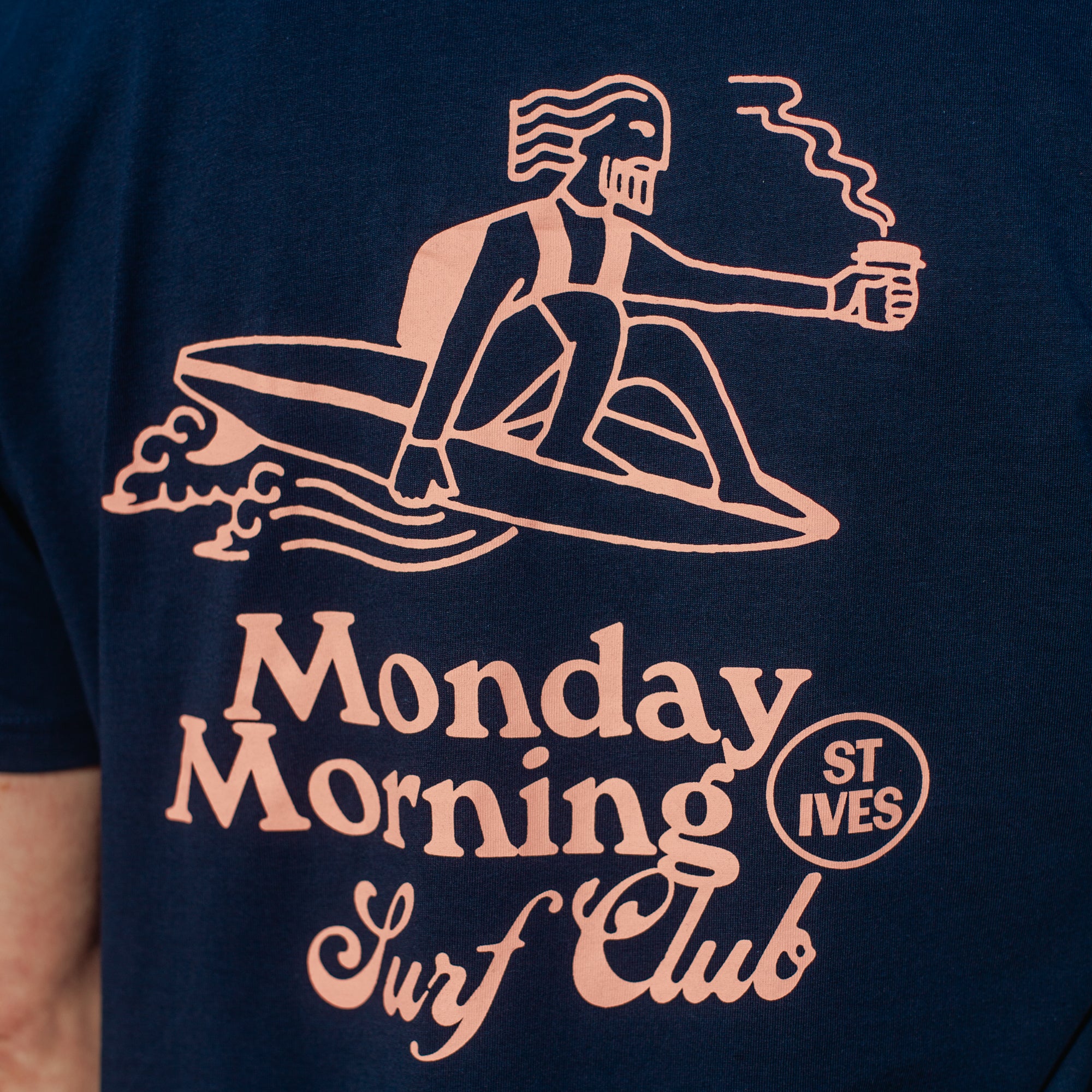 Monday Morning Surf Club Unisex T-Shirt Navy