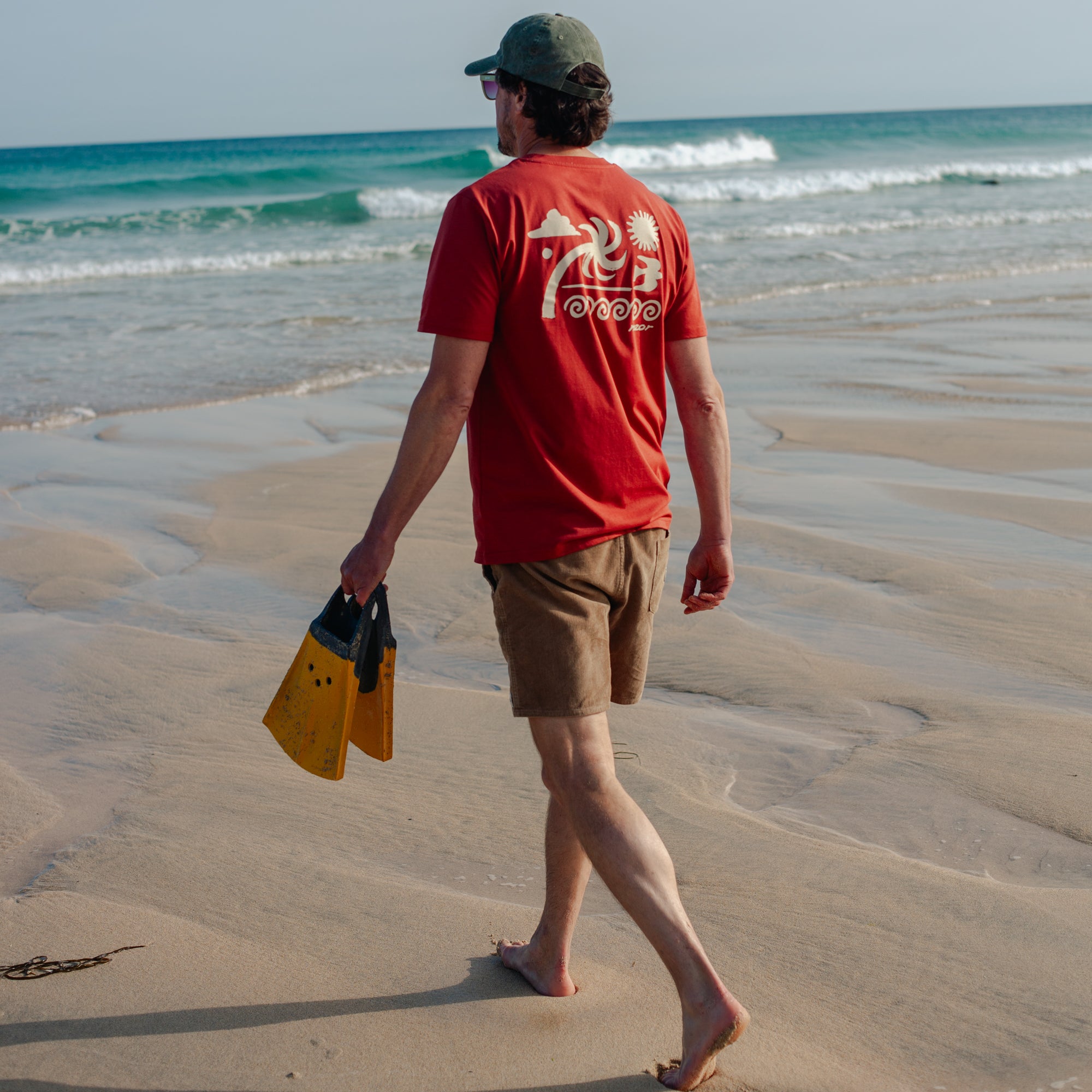 Sea Breeze Organic Cotton Unisex T-Shirt - Red