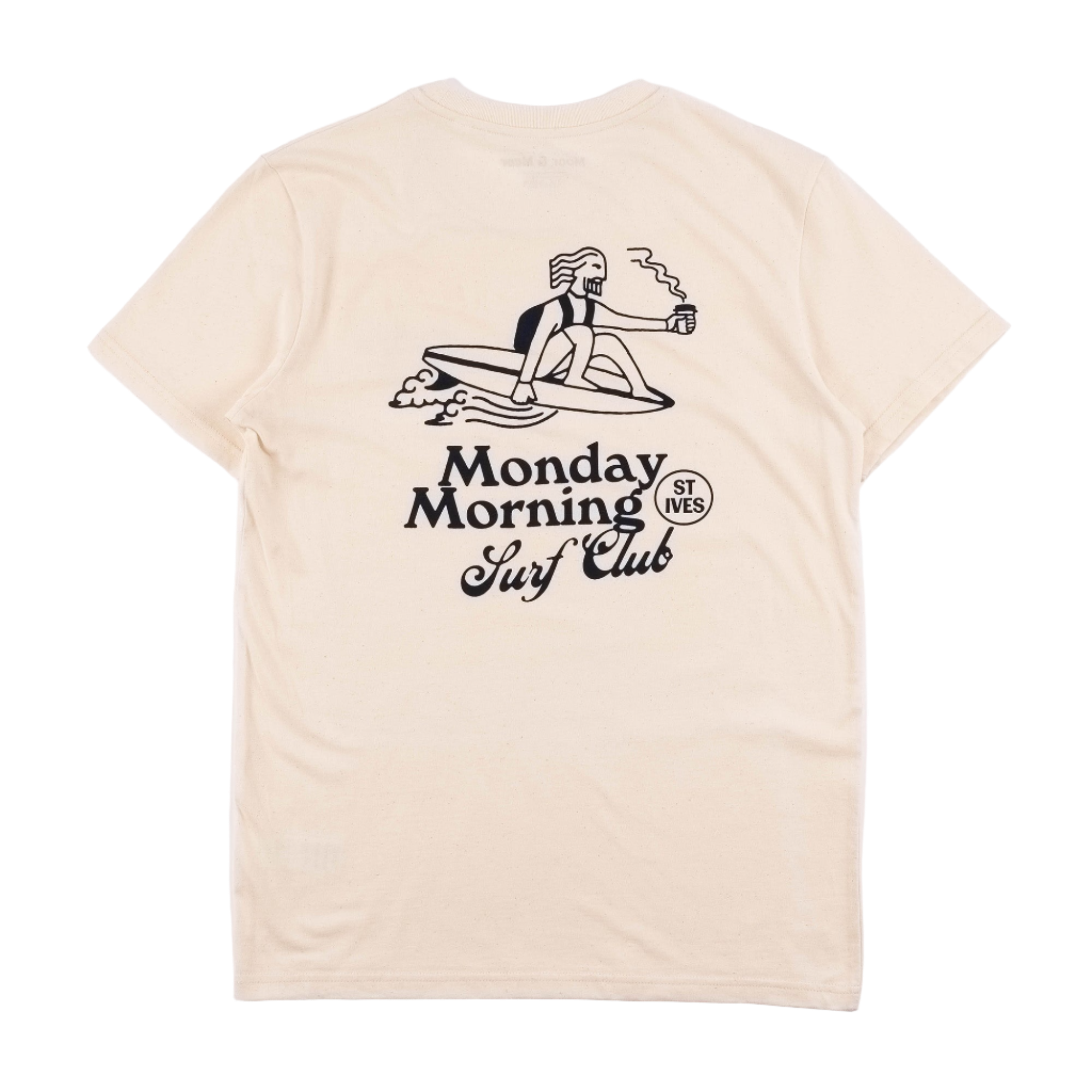 Monday Morning Surf Club Unisex T-Shirt Natural Raw