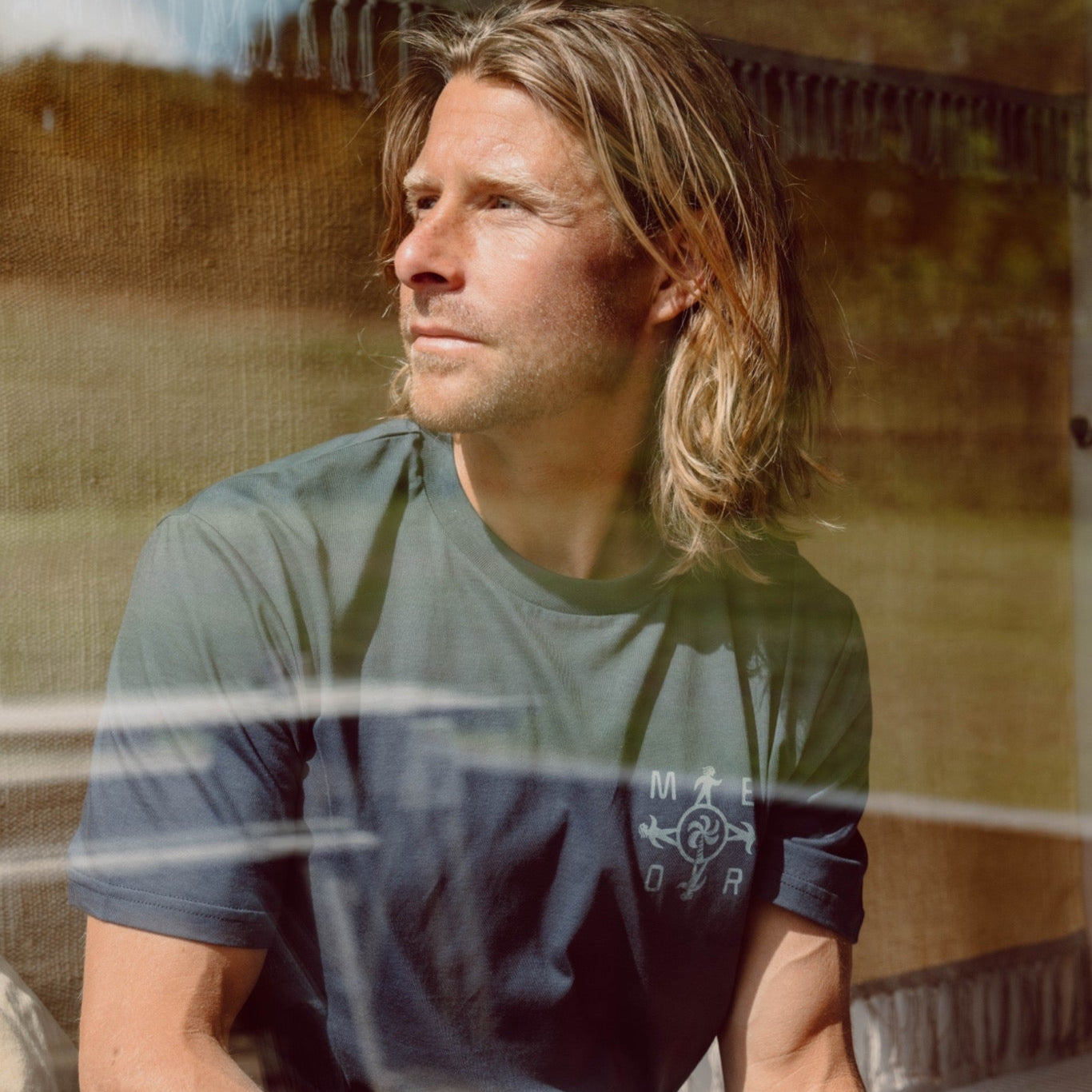 Chasing Trails Unisex T-Shirt - Slate Blue