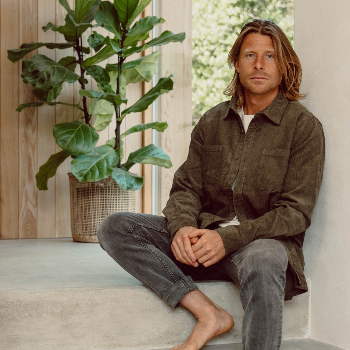 Cord Overshirt - Green