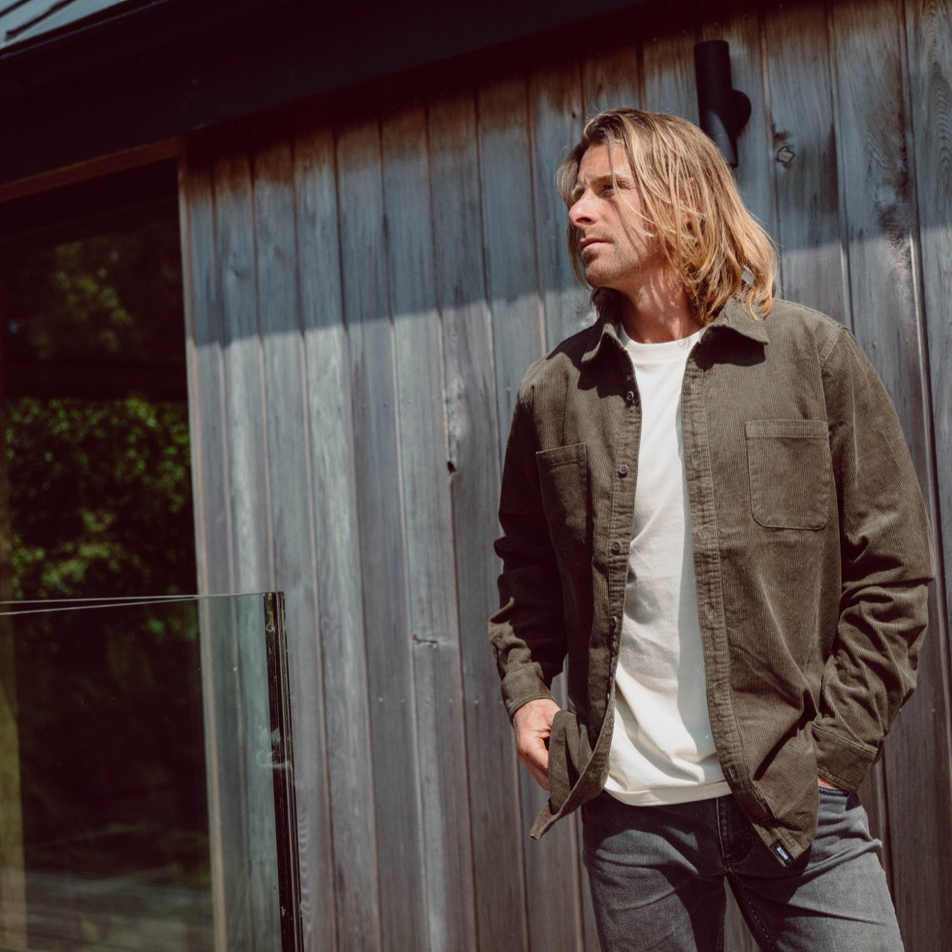 Cord Overshirt - Green