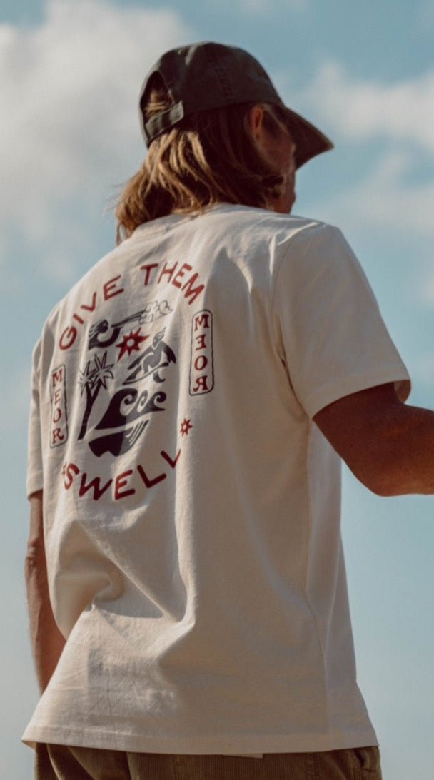 Give Them Swell Vintage White Unisex T-Shirt
