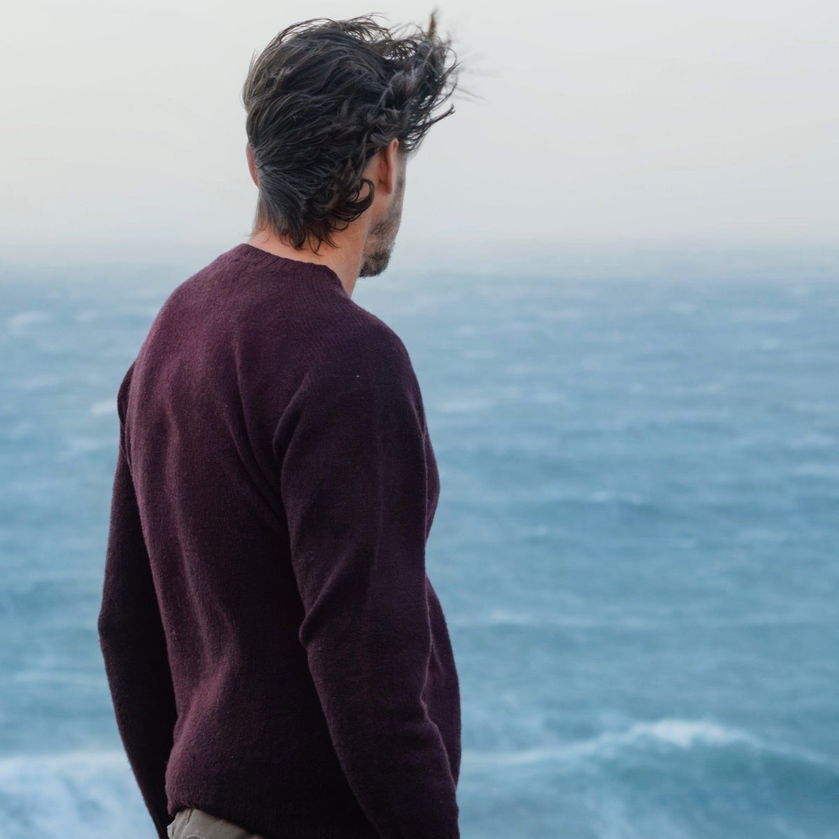 Everyday Jumper Wool Damson Unisex