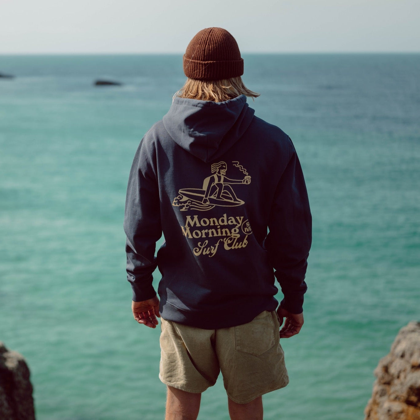Monday Morning Surf Club Unisex Hoodie Navy