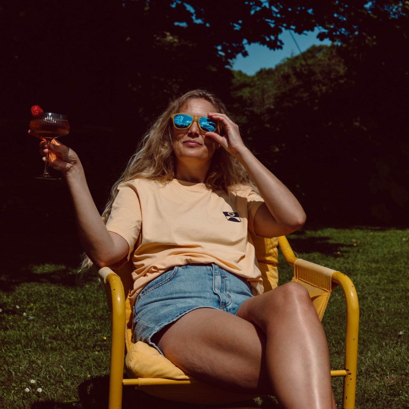 Porthmeor Women's T-Shirt Vanilla Yellow