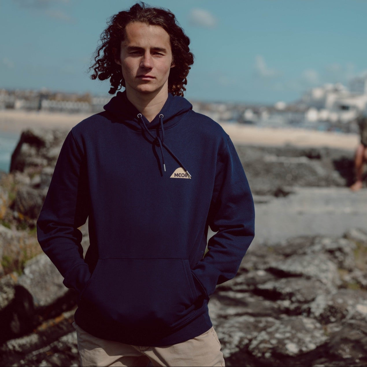 St Ives Hoodie Cornish Navy