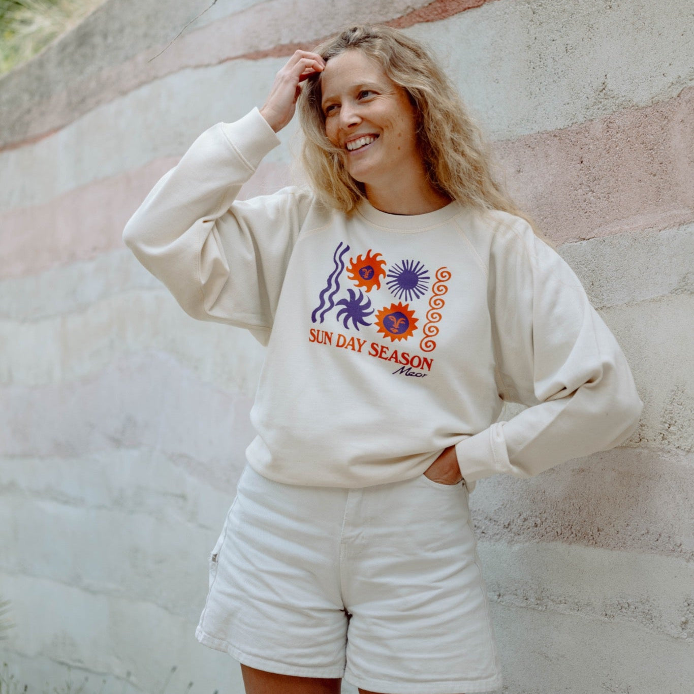 Sun Day Season Women's Sweatshirt - Natural Raw