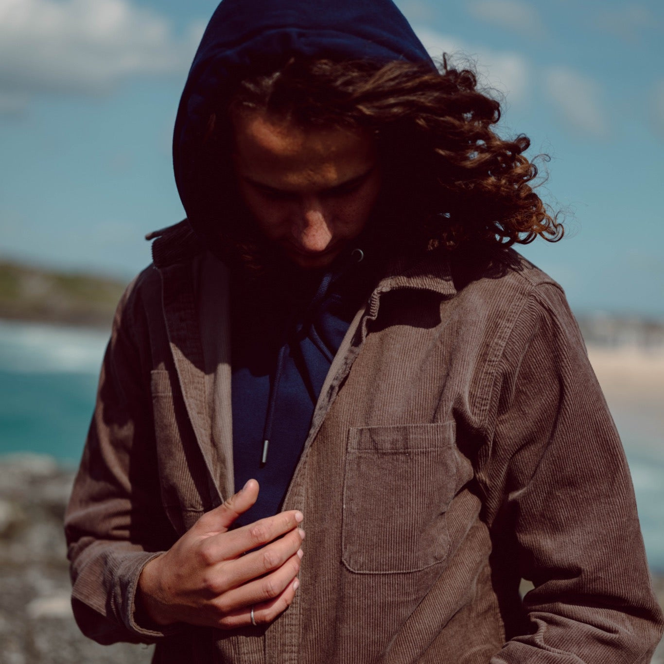 Cord Overshirt - Walnut